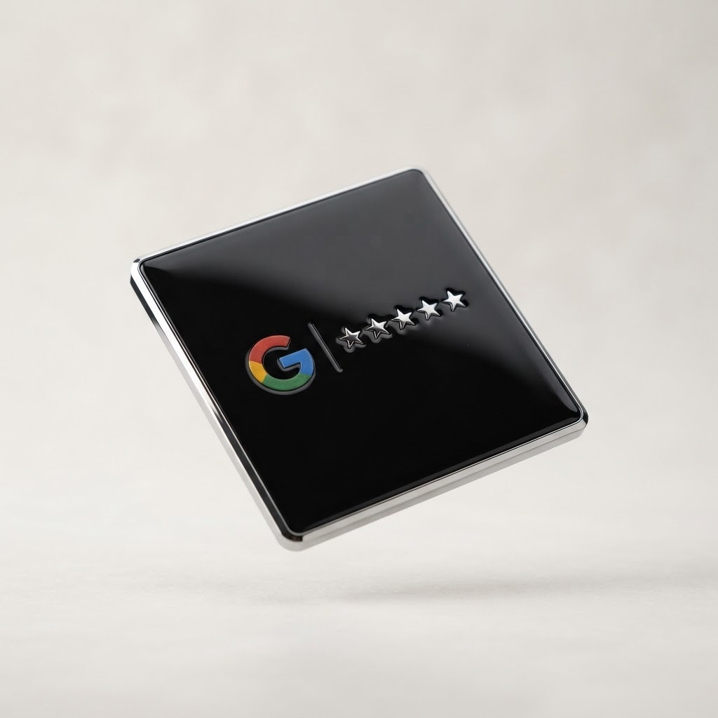 Plaque Avis Google — Noire